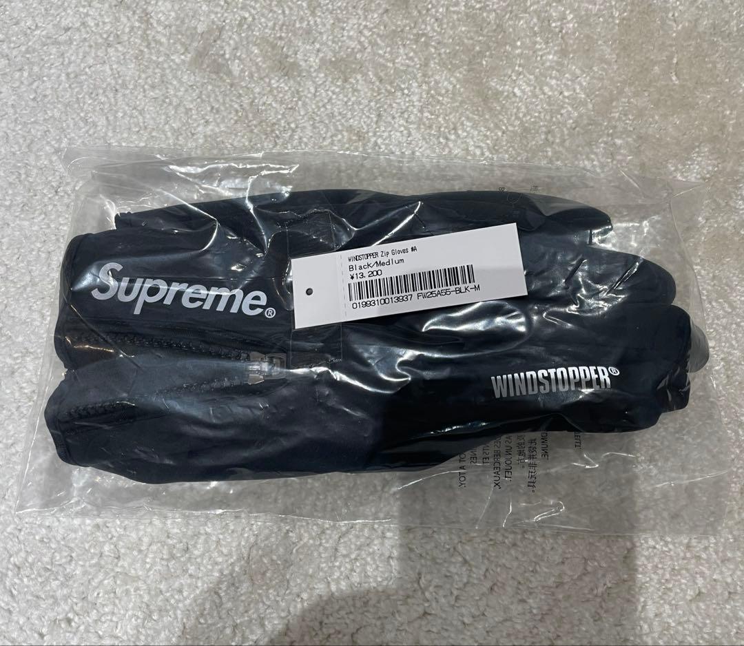 新品未使用 WINDSTOPPER® Zip Gloves 黒 Mサイズ