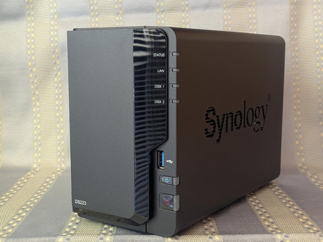 Synology DS223 NAS 本体 2.5インチHDD付き