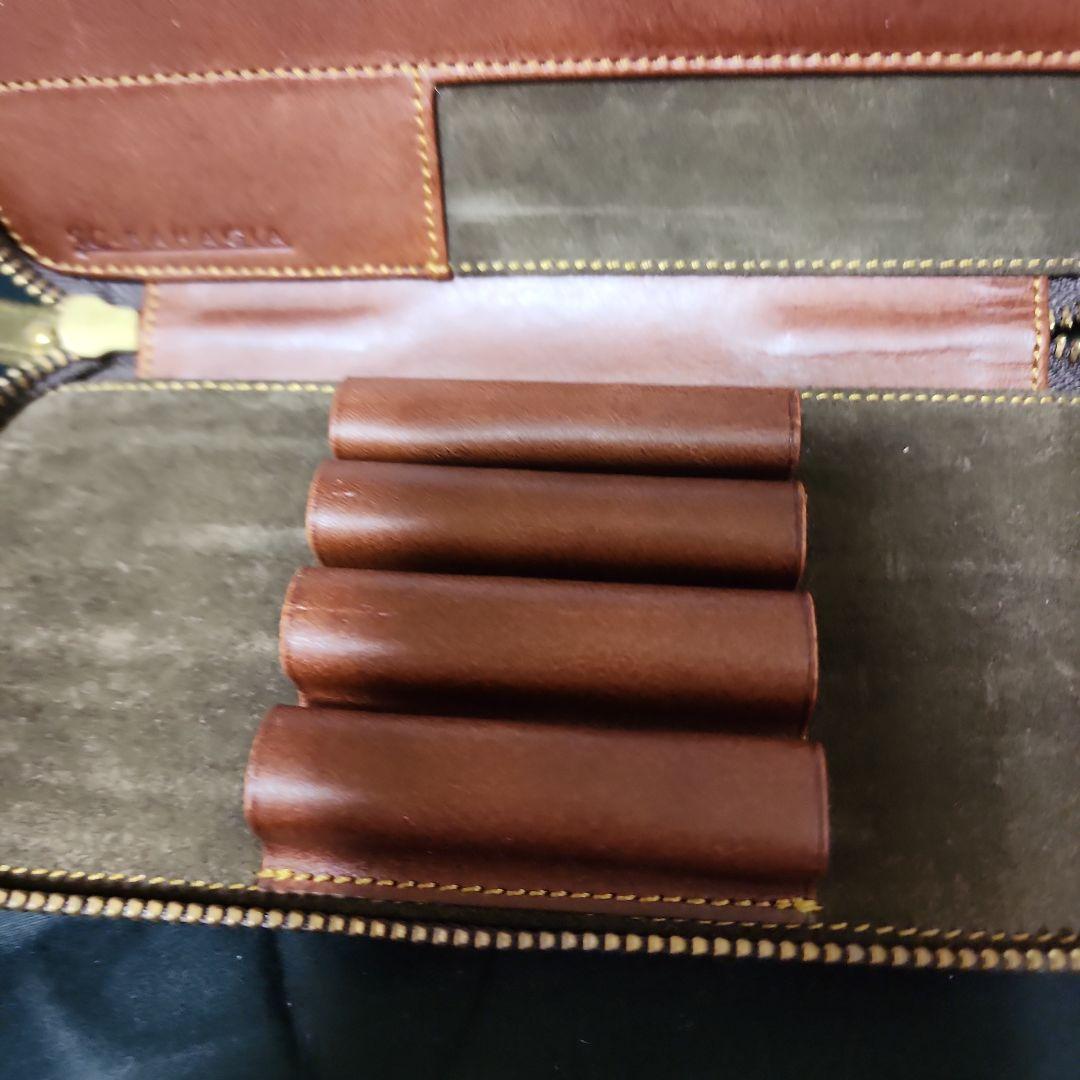 バハギアラウンドジップペンケース プエブロレザー