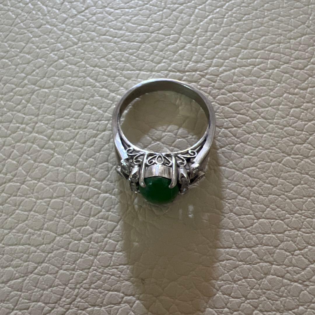 アンティーク　リング　11号程度　プラチナ