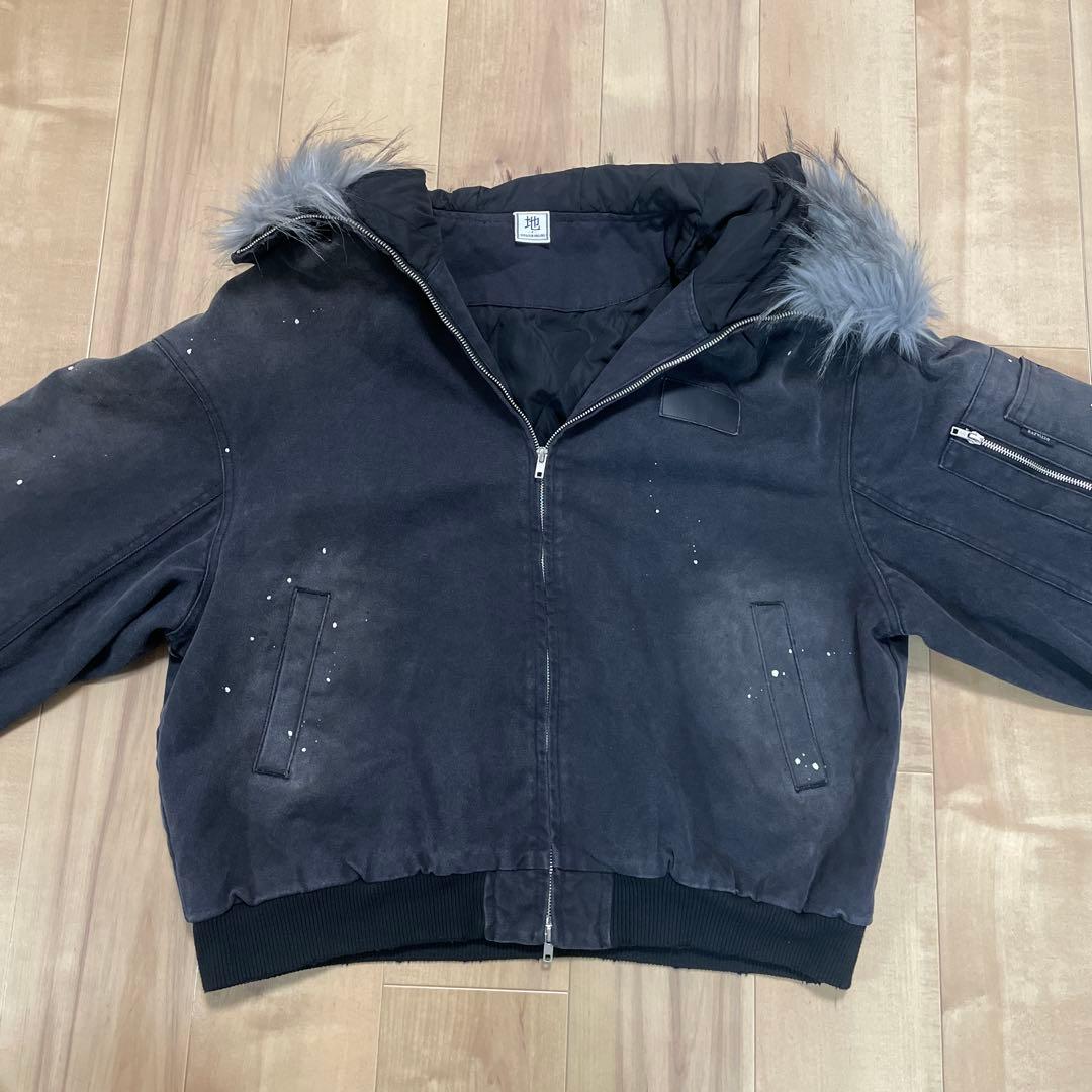 地底人オンライン ウォッシュドファージャケット Lサイズ