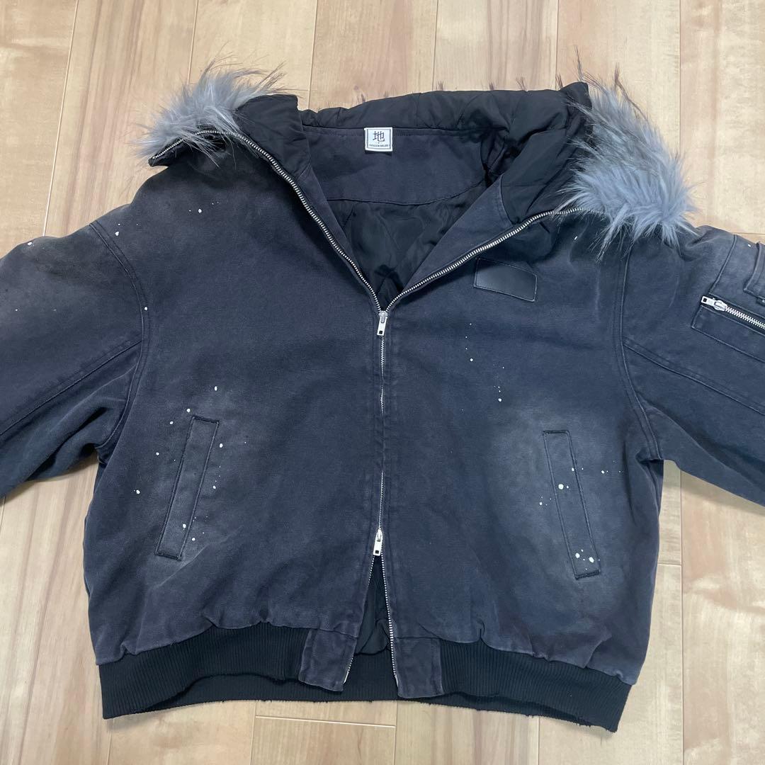 地底人オンライン ウォッシュドファージャケット Lサイズ