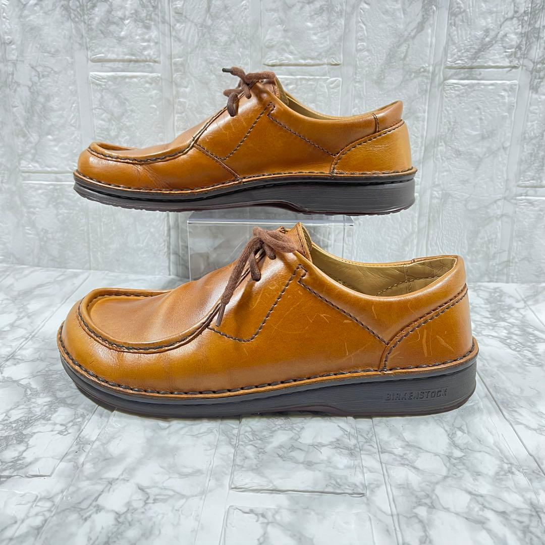 【美品】BIRKENSTOCK レザー　スニーカー　ワラビー　ブラウン　25㎝