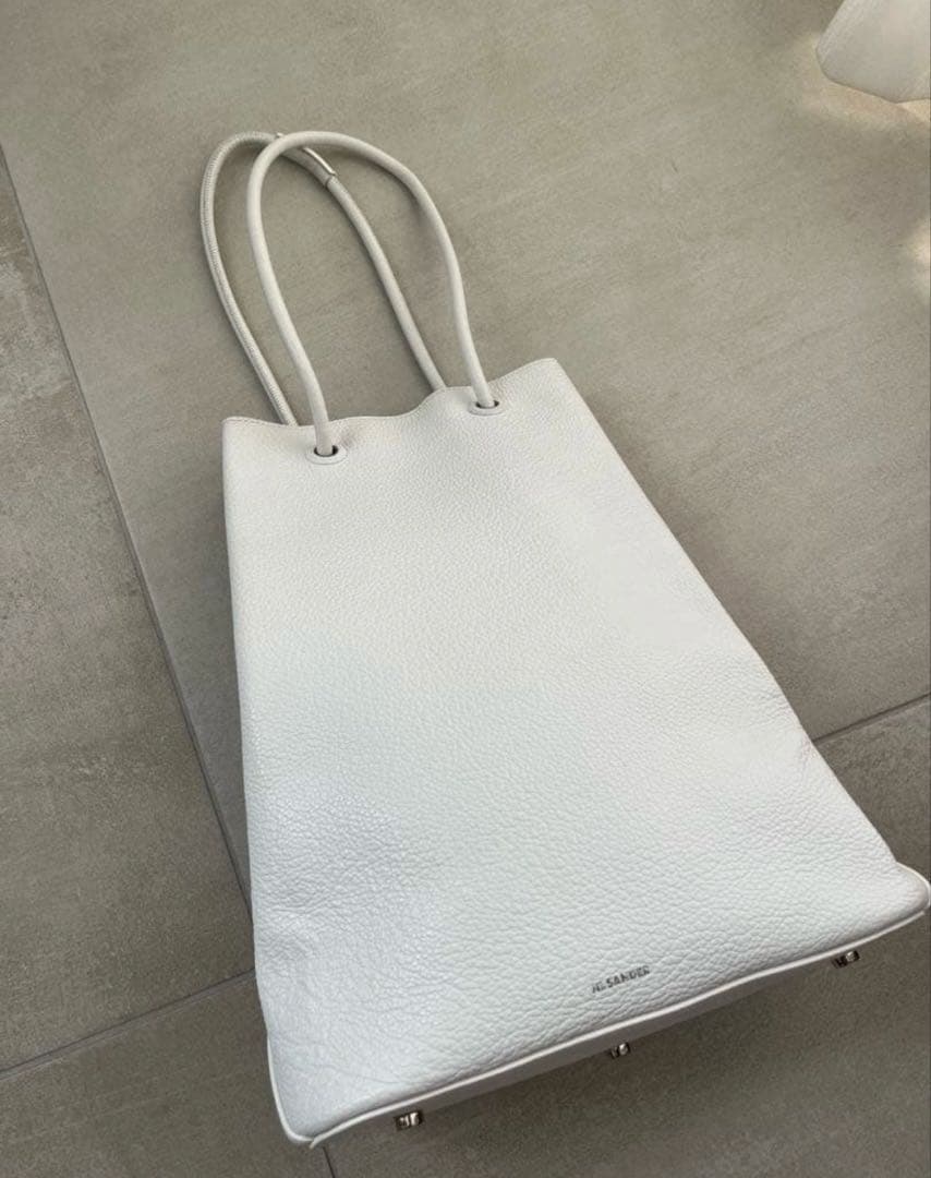 【のんのん】JIL SANDER ジルサンダー　レザーバッグ 白