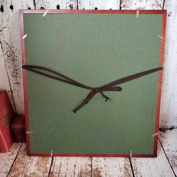 箱根 寄木細工 貞人 木象嵌 梅に鶯 木画 額装 無垢材 伝統工芸 ウグイス