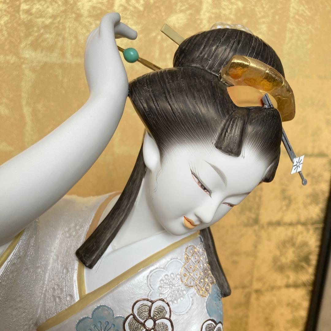 博多人形「鏡の間」　宗田源造作　陶製