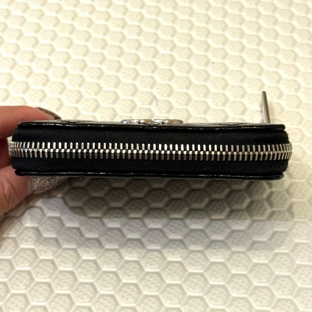 CHANEL パテント ラムスキン ケース　ブラック