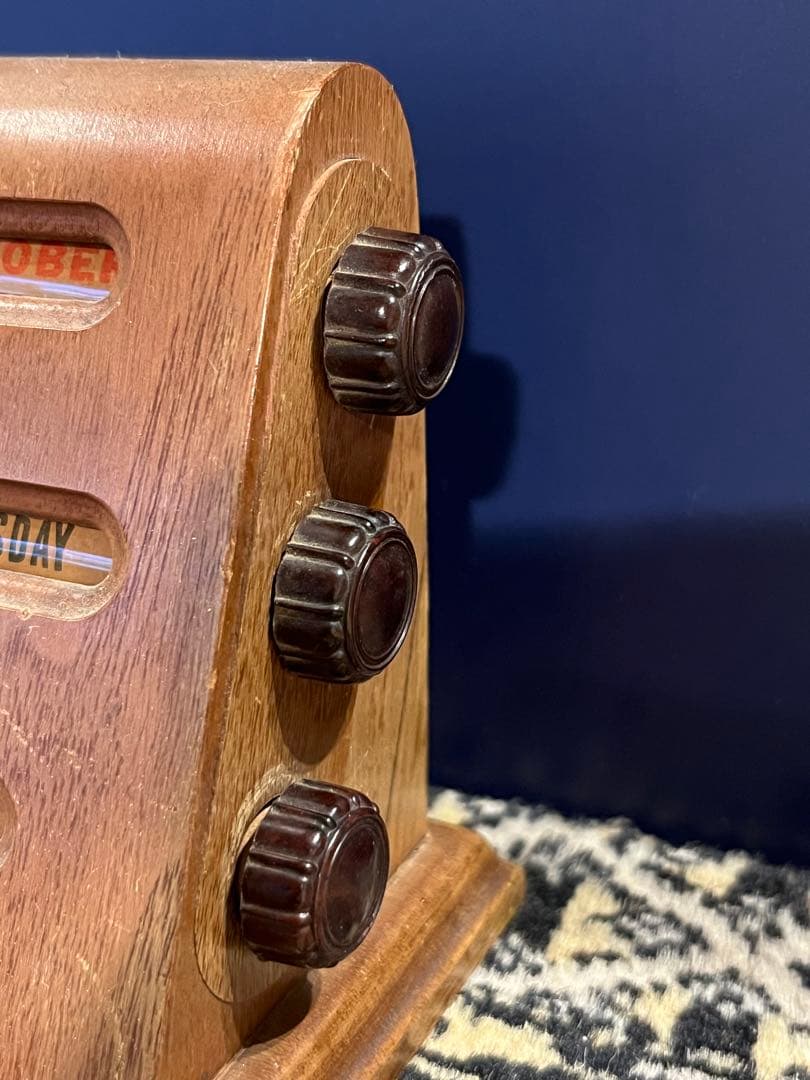 【一点もの】木製卓上カレンダー アンティーク ヴィンテージ