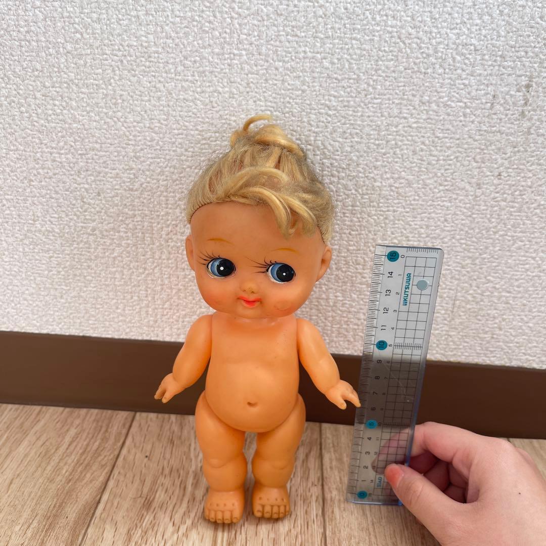 希少レア　昭和当時品　レトロ　ヴィンテージ　金髪ベビードール　フィギュア　ソフビ