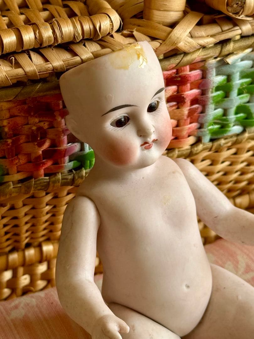 アンティーク　ミニョネット　ドール　オールビスク