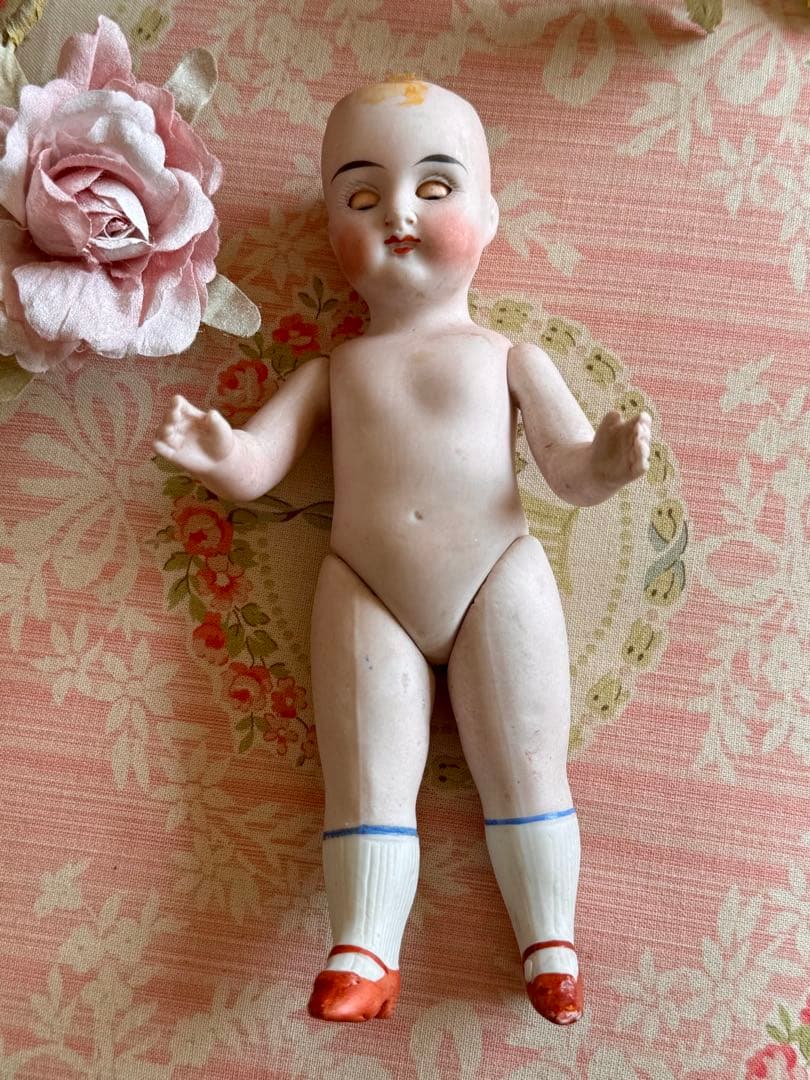 アンティーク　ミニョネット　ドール　オールビスク