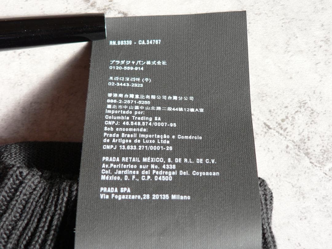 miumiu ミュウミュウ 手袋 コットン 黒 グローブ