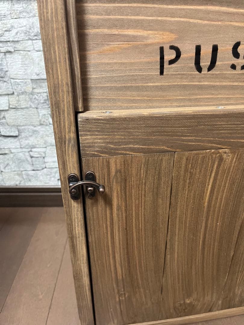 45L ダストボックス　黒茶　アメリカン　お洒落ゴミ箱　男前インテリア