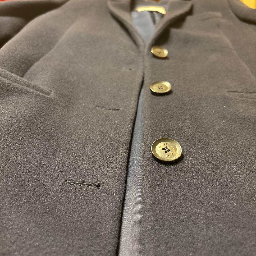 年末セール‼️美品 グッチ チェスターコート 38 ネイビー