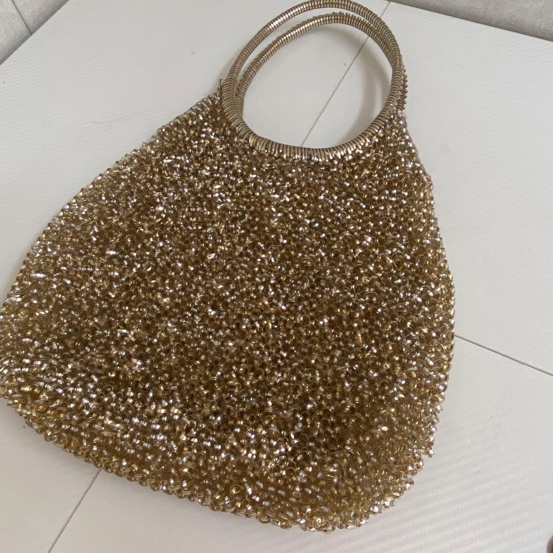 美品⭐️アンテプリマ　ワイヤーハンドバッグ　丸型　2点セット