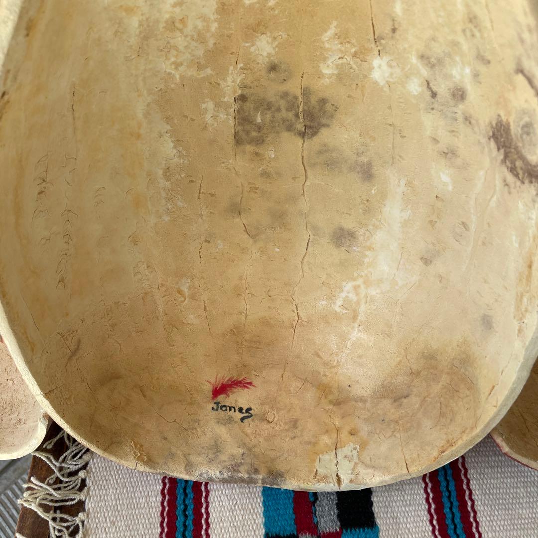 レアBIG！70s〜 ネイティブアメリカン カチナ＆壷の壁掛け　ナバホ族プエブロ