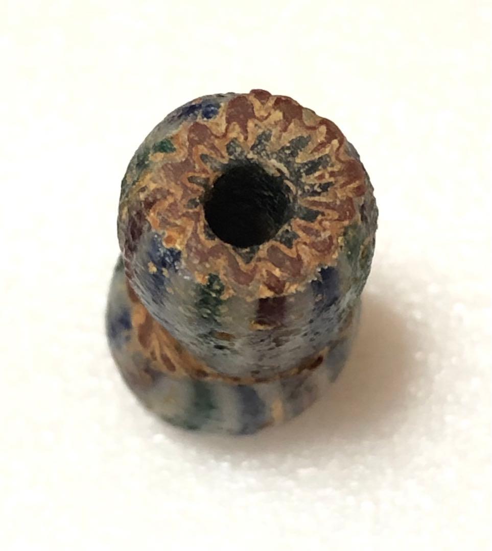 とんぼ玉　シェブロン　ストライプ　ヴェネチア