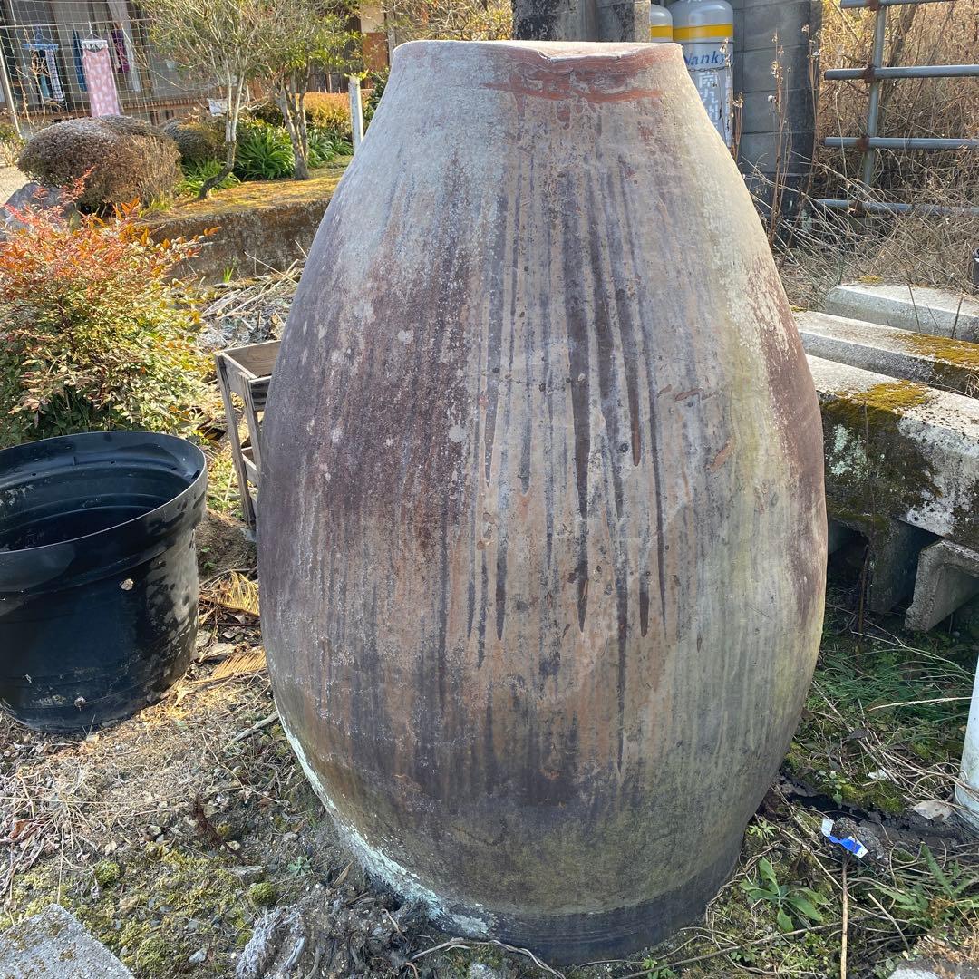 アンティーク★昭和初期　亀壺　　超特大　当時の物