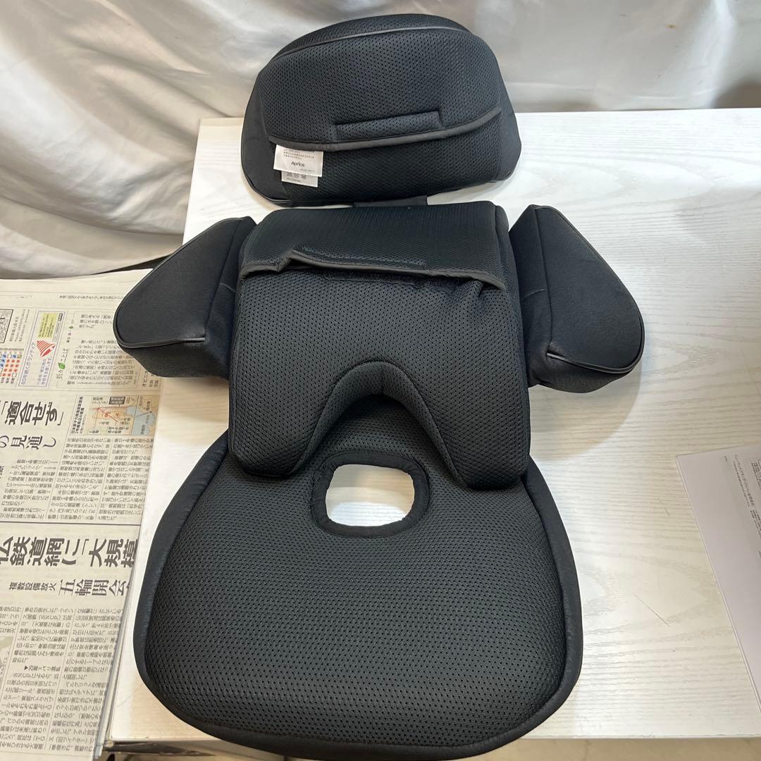 美品 Aprica アップリカ クルリラ ビッテ エックス 黒 ISOFIX