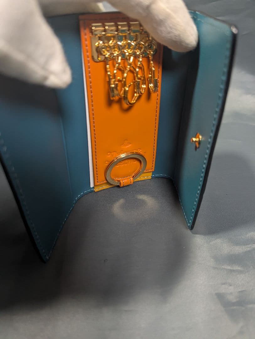 新品未使用 Vivienne Westwood牛革5連キーケース キーリング