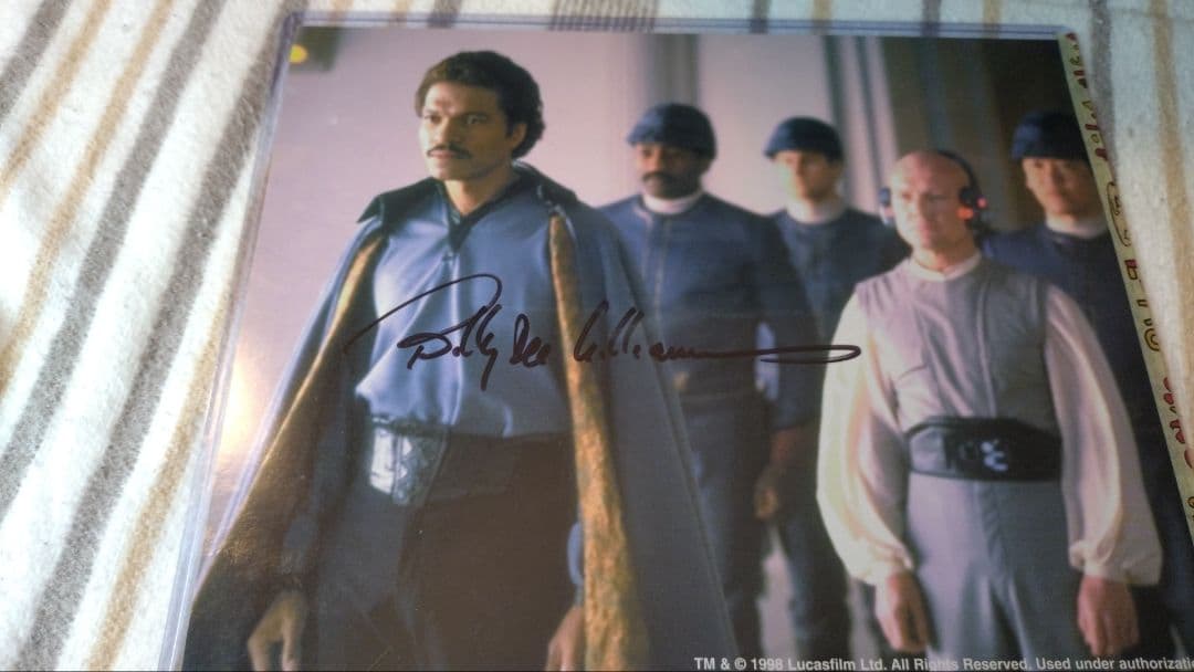 STAR WARS ビリー・ディー・ウィリアムズ 直筆サイン ランド