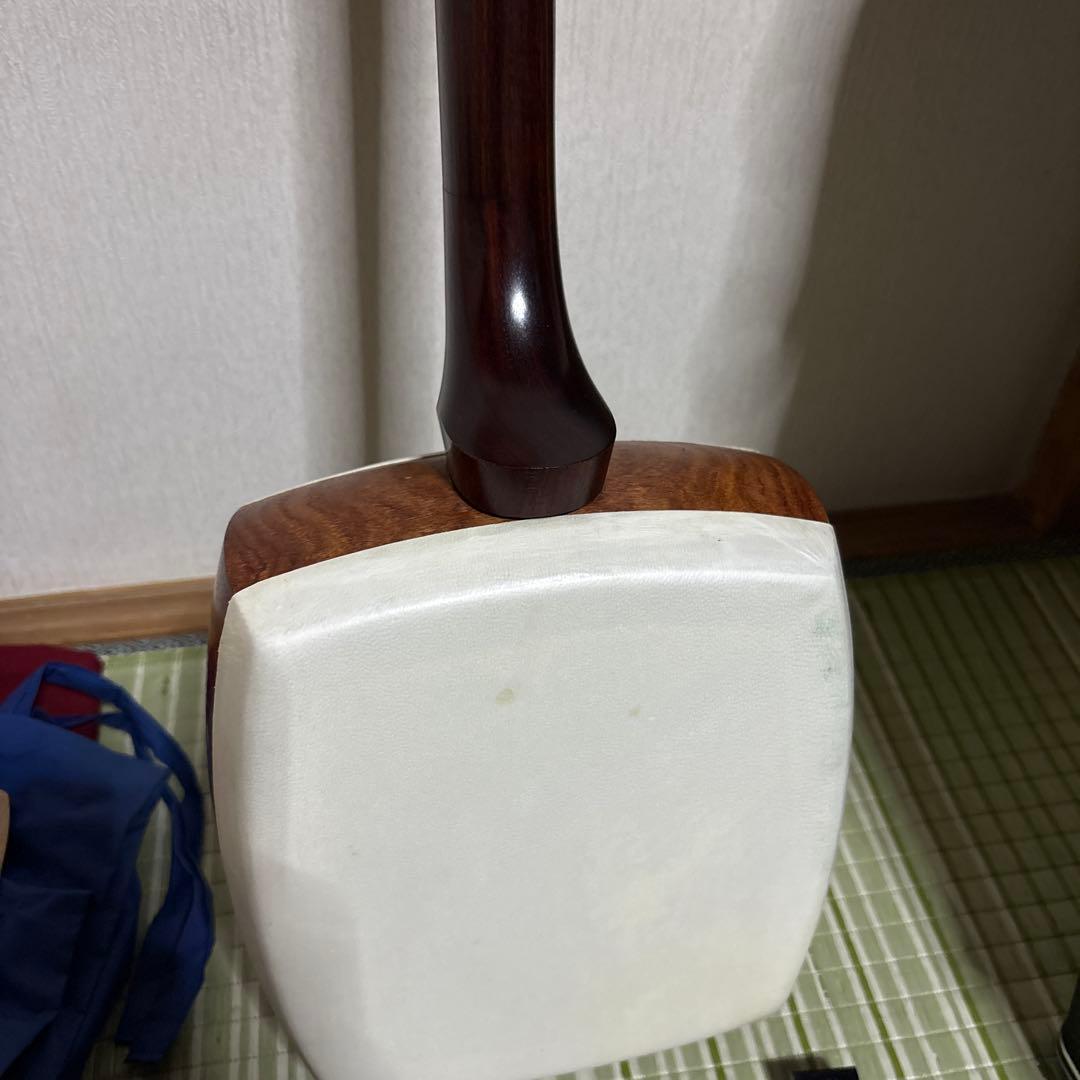三味線　東さわり　和楽器　バチ　撥　弦　駒　ハードケース　民謡　べっこう風撥