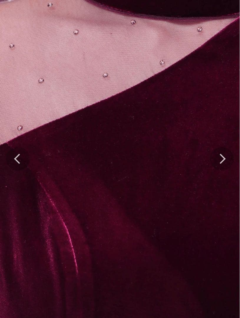 MERCURYDUO ベロアカットアウトワンピース ドレス 新品タグ付き