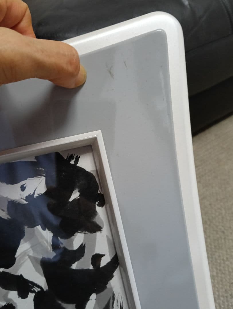 片岡鶴太郎　大鷹　水墨画 　色紙に墨　 ※購入前にコメント下さい