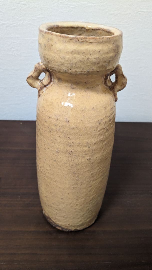 大野瑞峰作　萩焼　花瓶