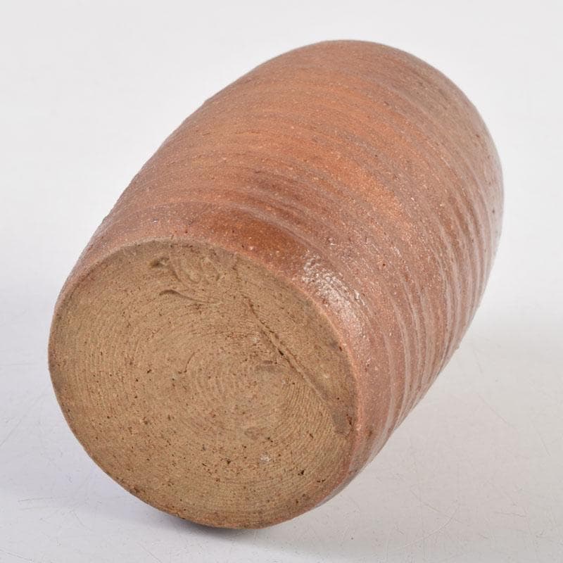 茶道具　信楽焼　清宗作　肩衝茶入　仕覆付　共箱　V　9141