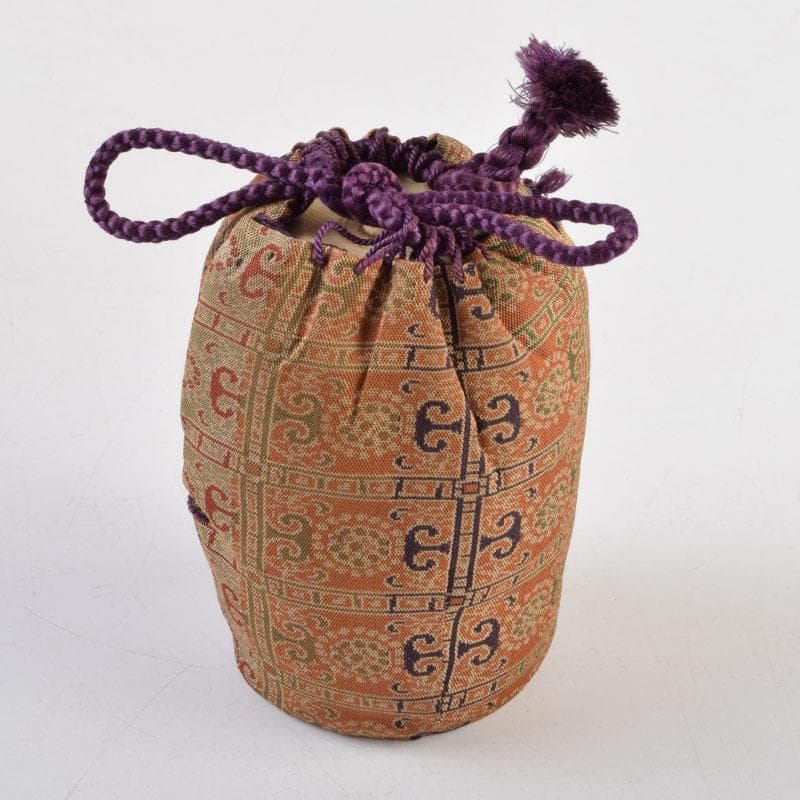 茶道具　信楽焼　清宗作　肩衝茶入　仕覆付　共箱　V　9141