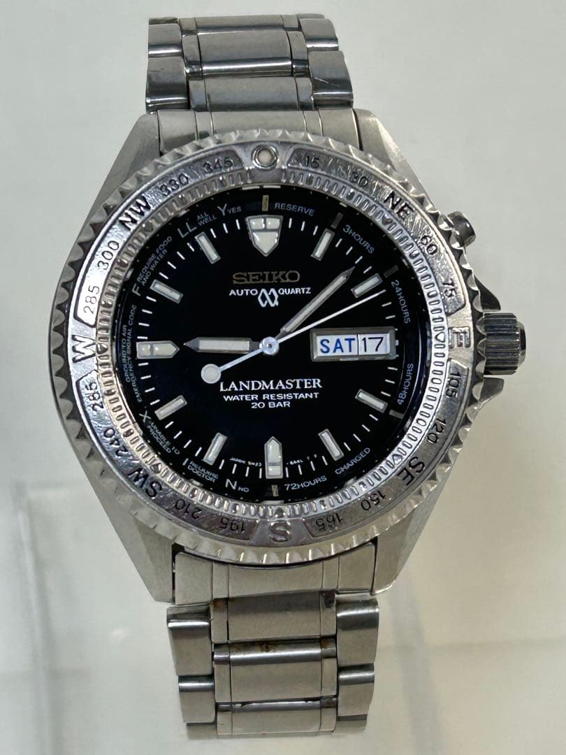 完動【二次電池新品】SEIKO LANDMASTER 5M23-6A20