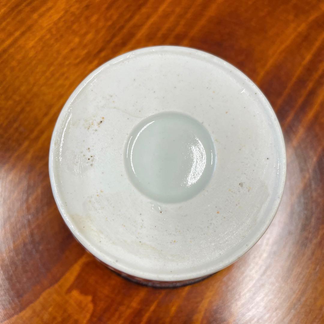 古伊万里　 蕎麦猪口　金継ぎ　美品　江戸初期　なでしこ　間下紗卍金継ぎ