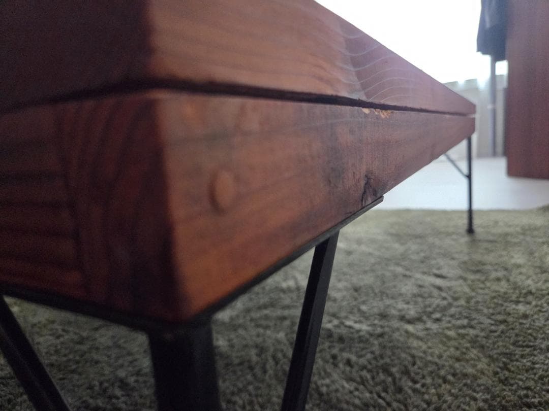 無垢×アイアン　こたつローテーブル