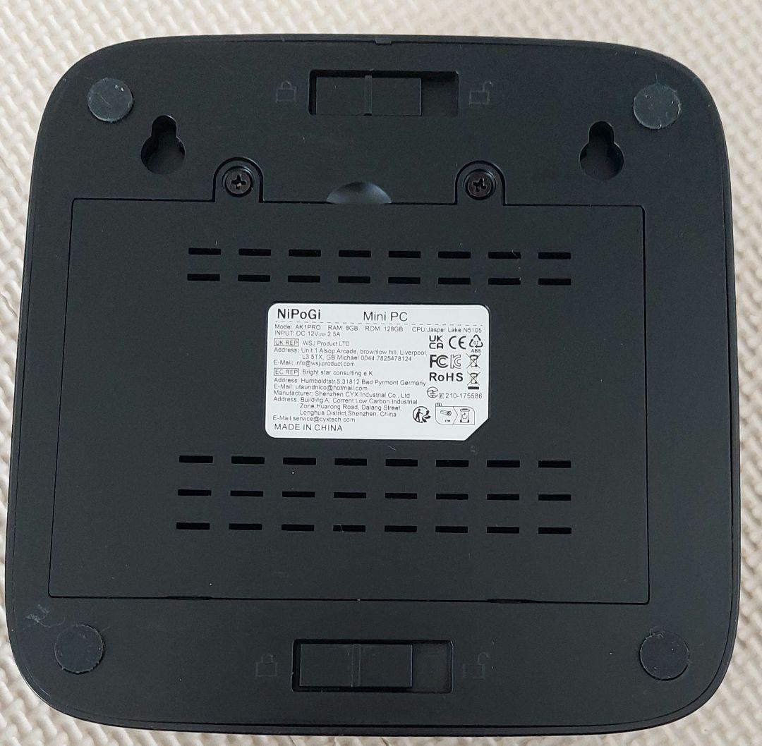 ミニPC NiPoGi MiniPC AK1PRO Windows11 Pro