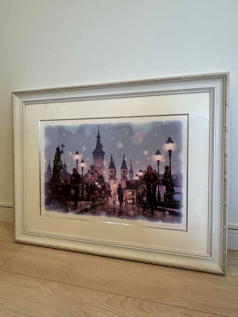 笹倉鉄平 アルテマイン橋 シルクスクリーン 版画 170/285