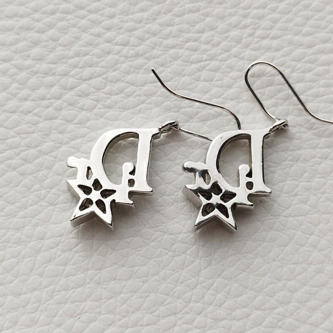 Dior　ディオール　ピアス　トロッターロゴ　スター　星　ラインストーン