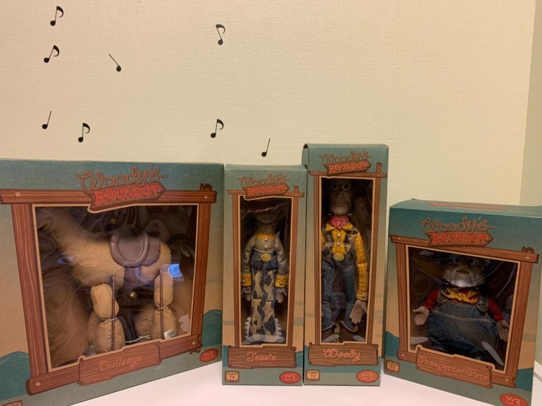 ヤングエポック社/トイストーリー ラウンドアップ ４体/セピアカラー