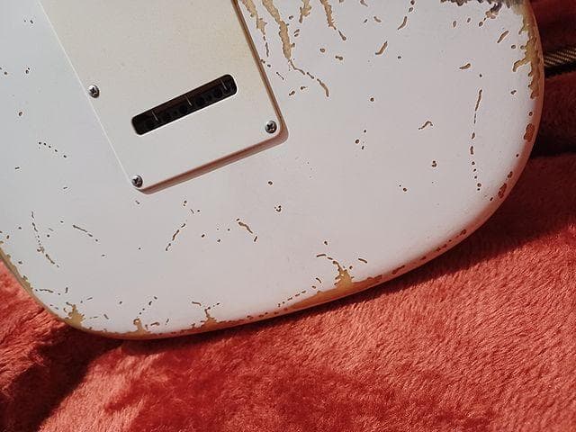 ★OlympicWhite Relic LaquerStratocaster★