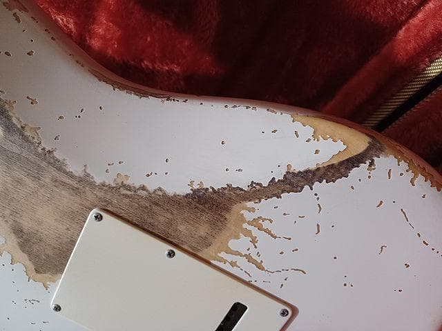 ★OlympicWhite Relic LaquerStratocaster★