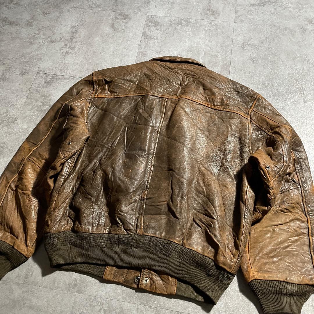 90s StJohn'sBay セントジョンズベイ A2 レザージャケット