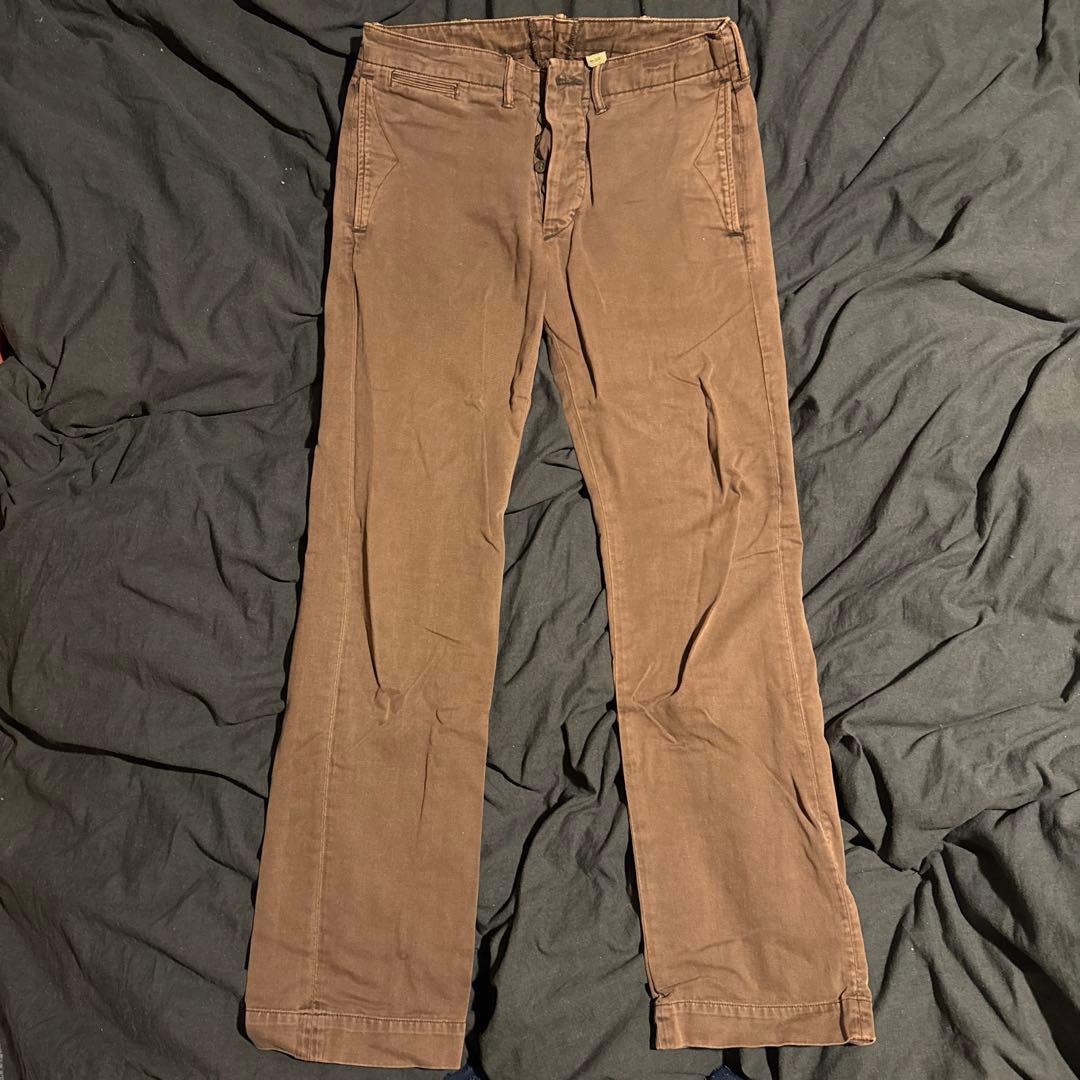 ⚪️亀吉さま専用⚪️RRL チノパン　ブルーグレーとボルドー２本