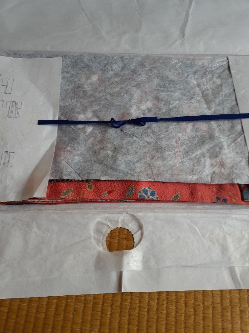 正統派 古典柄 振袖 朱赤 波文様 花鳥 身丈160 裄66