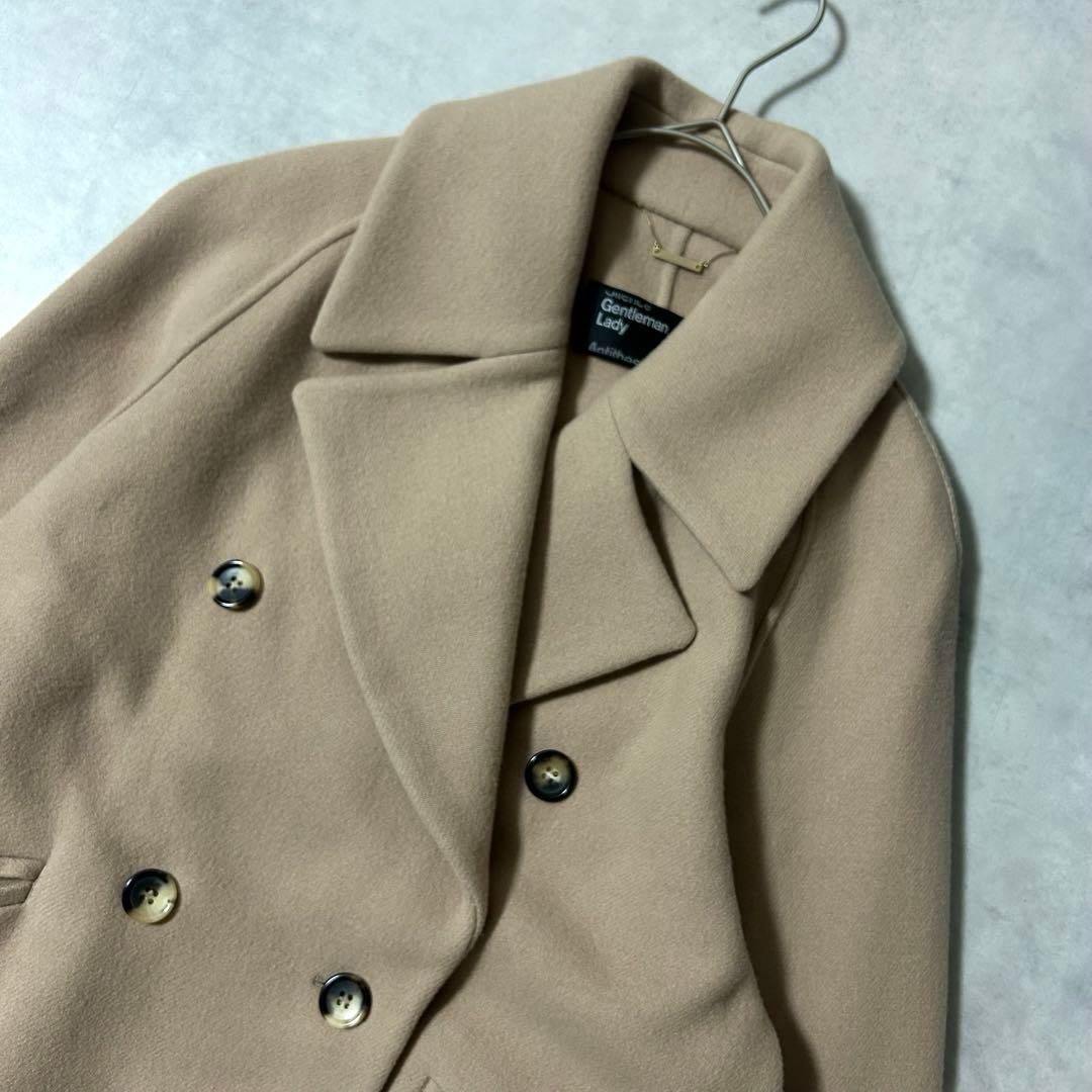 カオス スーペリアガロンコート ピーコート ダブル ライトベージュ