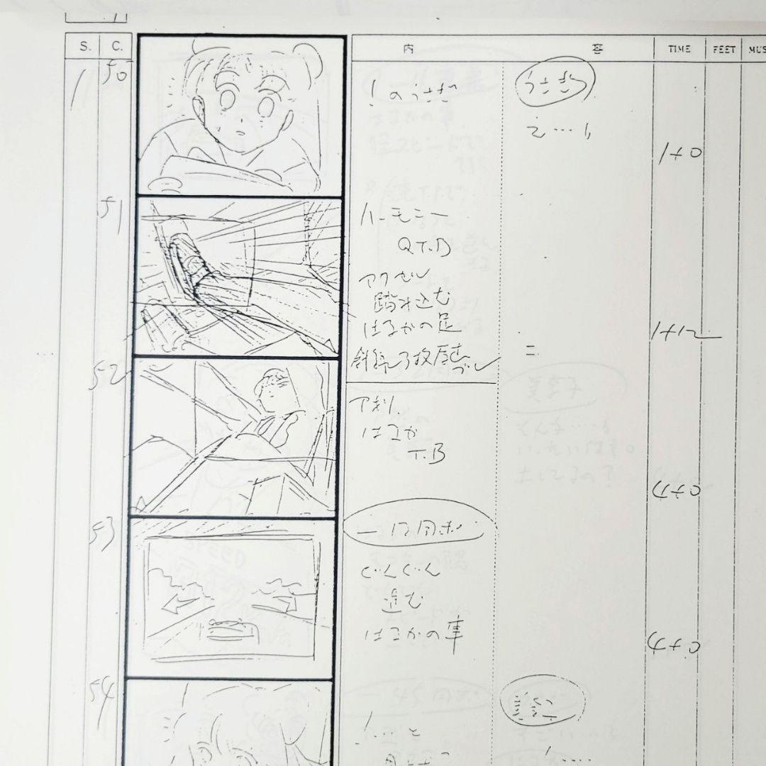 美少女戦士セーラームーンS　絵コンテ 第92話素敵な美少年？天王はるかの秘密