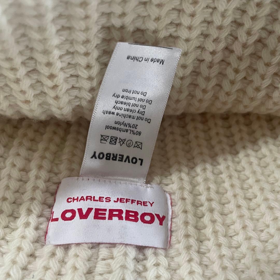 Charles Jeffrey loverboy 猫耳 ニット帽 ホワイト