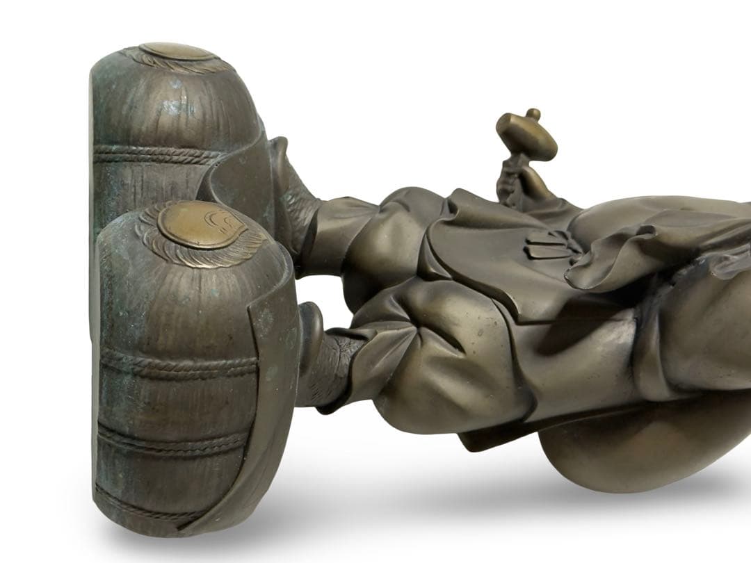 高村光雲作？　ブロンズ立像 笑顔の恵比寿像