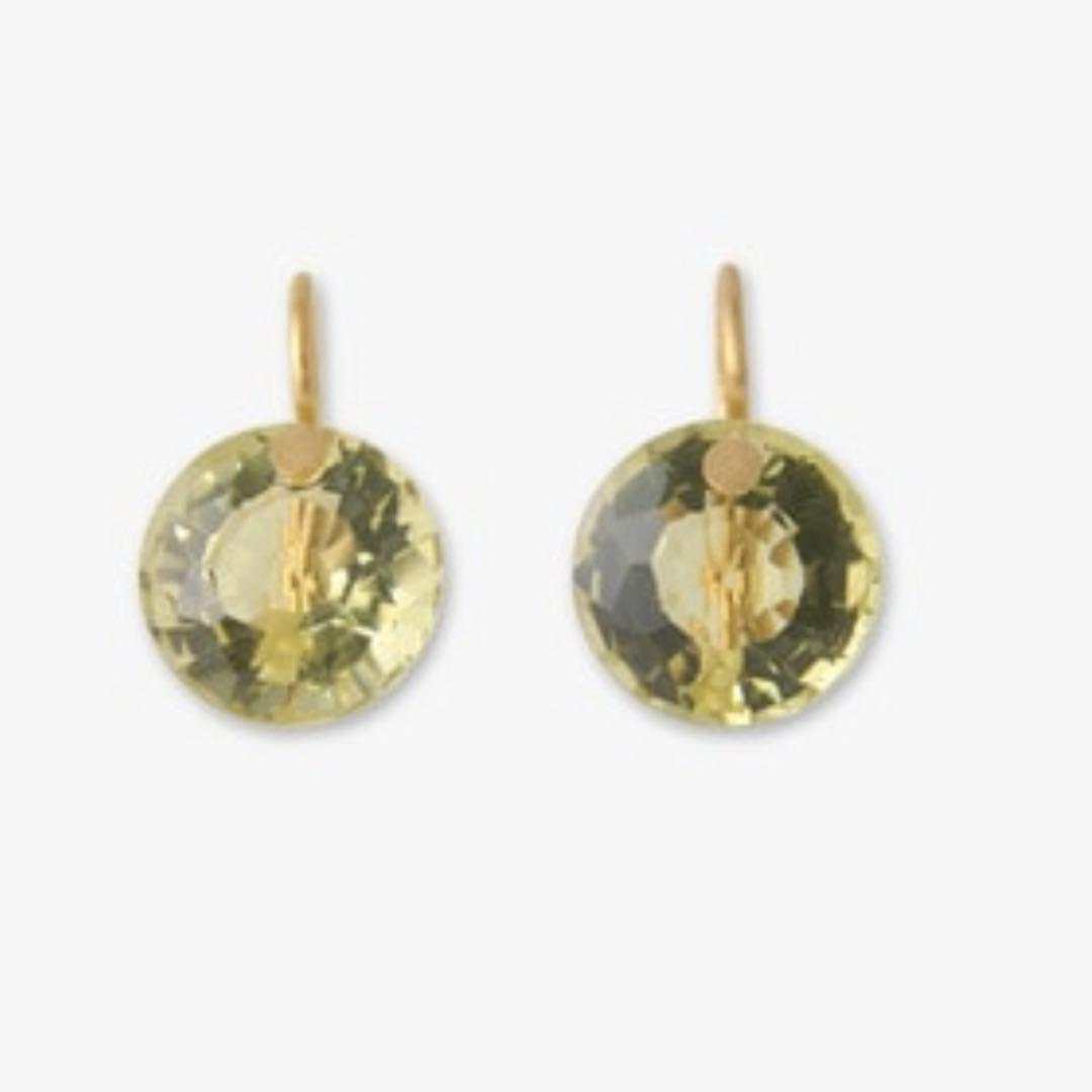 マリーエレーヌドゥタイヤック　ピアス(レモンクオーツ)