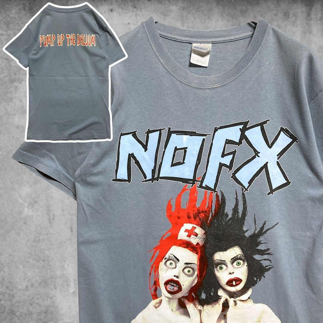 翔*ン様 BOOE バンド Tシャツ 古着 水色 NOFX ノーエフエックス 看