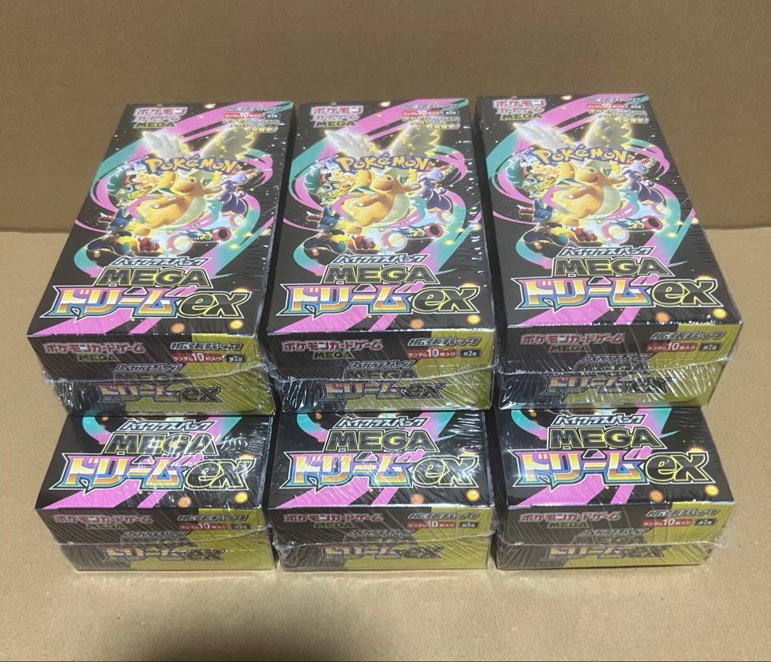 ポケモンカードゲームMEGA　ドリームex シュリンク付き　6BOX